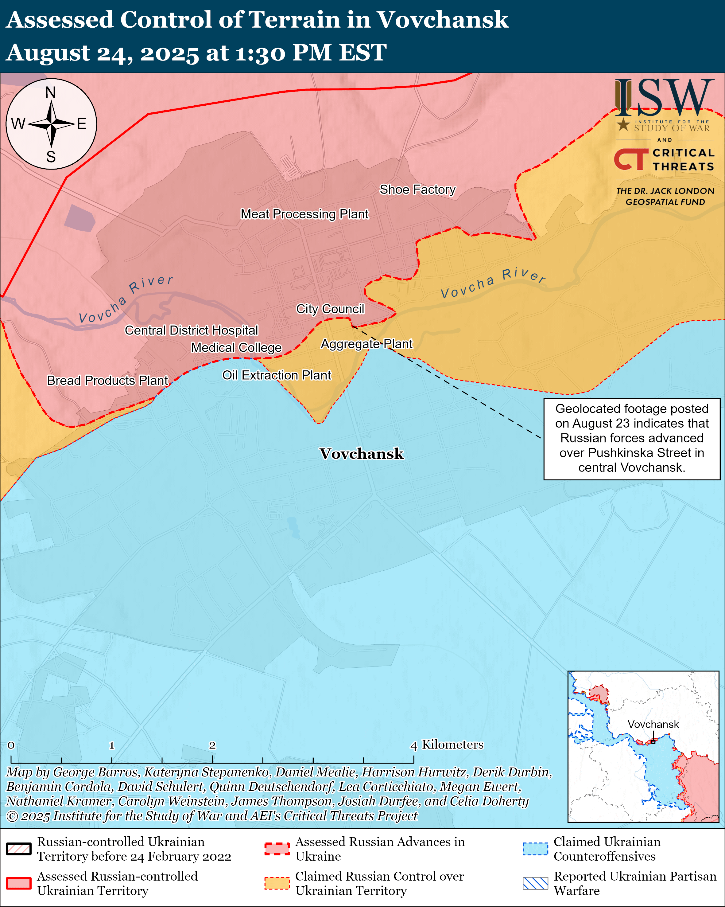 РФ наступає вздовж всієї лінії фронту, а ЗСУ мали успіх біля Покровська: карти ISW